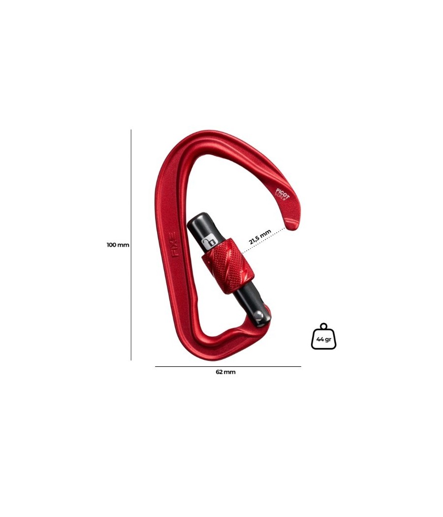 mosqueton picot screw fixe