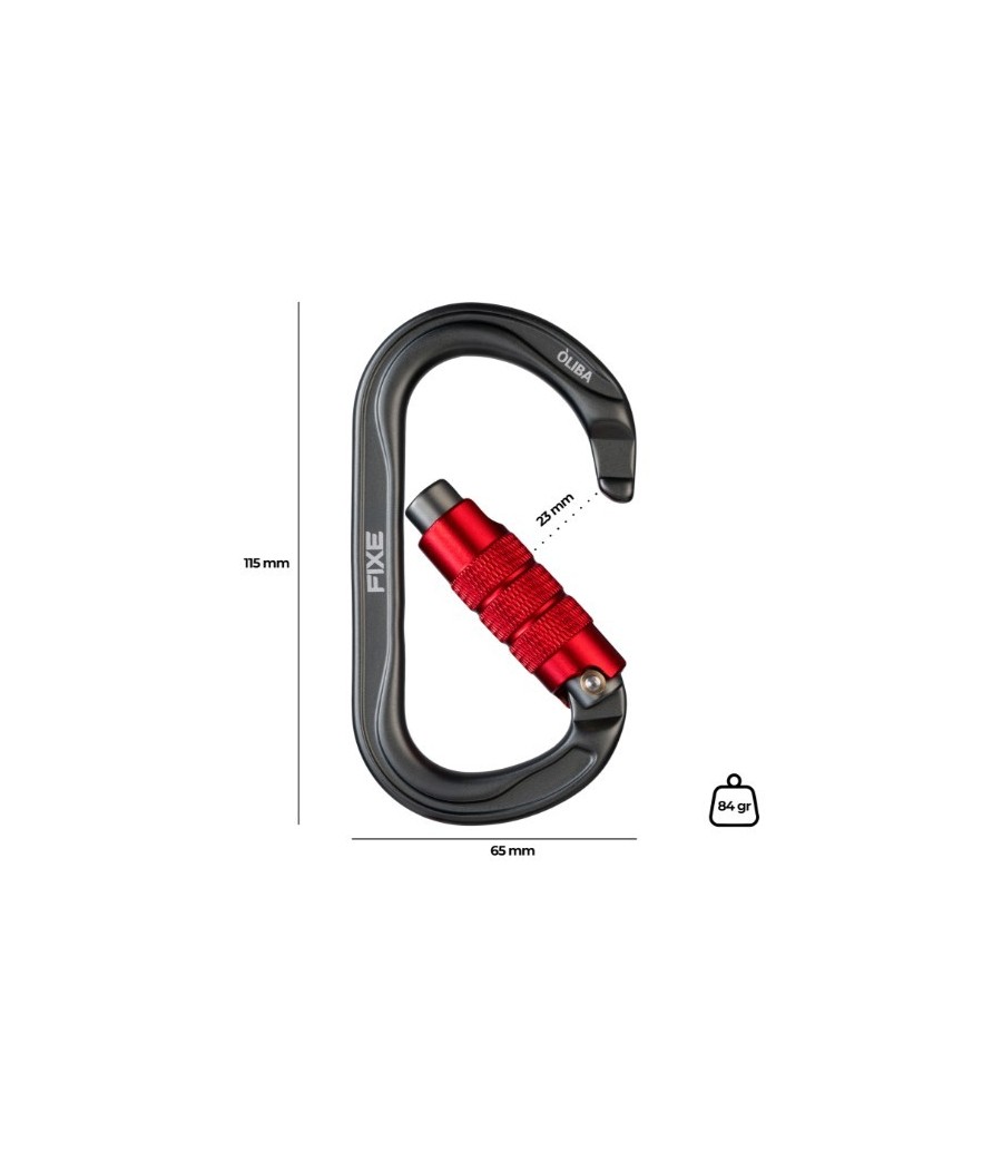 mosqueton oliba twist lock fixe