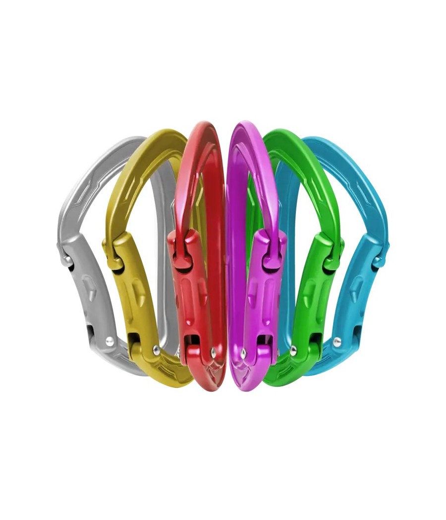 pack 6 mosquetones color mission sixpack II edelrid